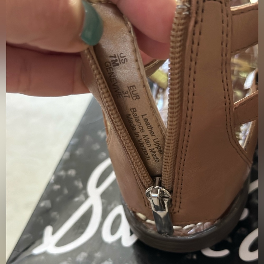 Sam Edelman tan sandals sz. 7 - Picture 2 of 5